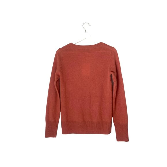 Magaschoni Cashmere V-Neck Sweater Size XS in Dusty Copper Winter Warm - Picture 4 of 10